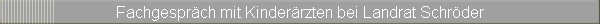 Fachgespr�ch mit Kinder�rzten bei Landrat Schr�der