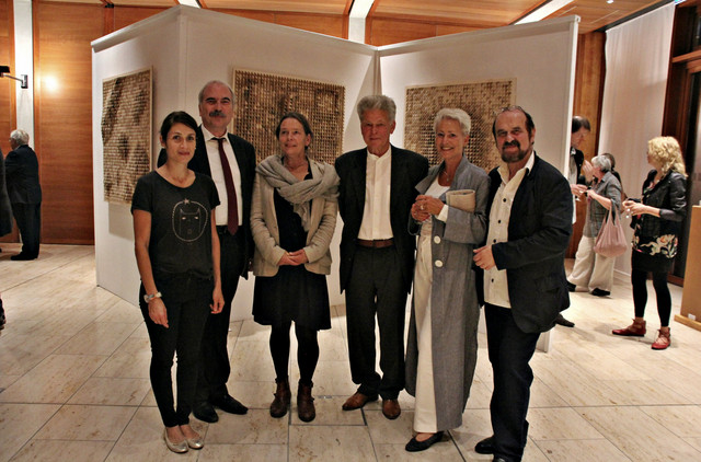 Sabina Matthus-Bébié, Martin Gorholt, Ulrike Hogrebe, Gerhard Göschel und seine Frau Annette Göschel, Helmut Zapf (v.l.)