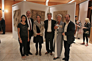 Sabina Matthus-Bébié, Martin Gorholt, Ulrike Hogrebe, Gerhard Göschel und seine Frau Annette Göschel, Helmut Zapf (v.l.)
