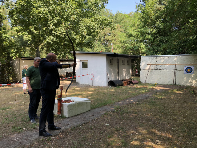 Landrat zu Besuch bei der Nennhausener Schützengilde