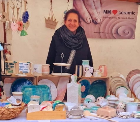 Maren Müller auf einem Handwerkermarkt
