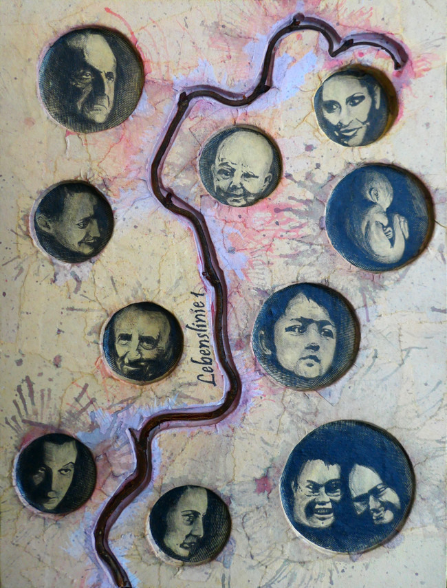 Klick öffnet Bildbetrachter; Köpfe von einer Linie verbunden