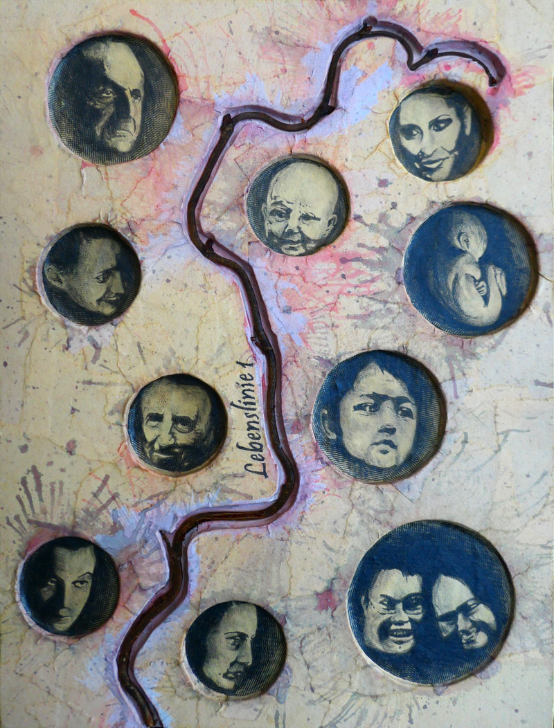 Klick öffnet Bildbetrachter; Köpfe von einer Linie verbunden