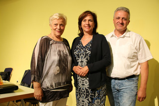 Die neue Kreistagsvorsitzende Barbara Richstein (Mitte) mit ihren Stellvertretern Bärbel Eitner und Jörg Schönberg. 