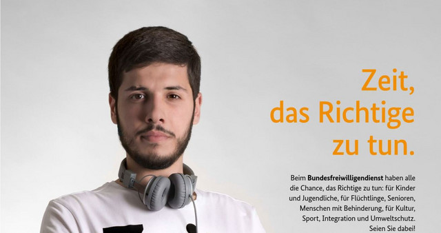 Klick öffnet Text; junger Mann