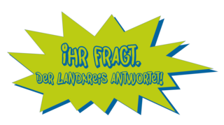 Logo mit der Aufschrift: Ihr fragt. Der Landkreis Antwortet!