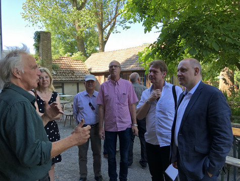 Landrat in der Kulturmühle Perwenitz, Landrat im Jugendclub Bravo in Grünfelde, ©Landkreis Havelland