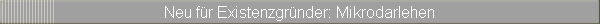 Neu fr Existenzgrnder: Mikrodarlehen
