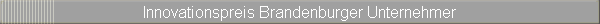 Innovationspreis Brandenburger Unternehmer