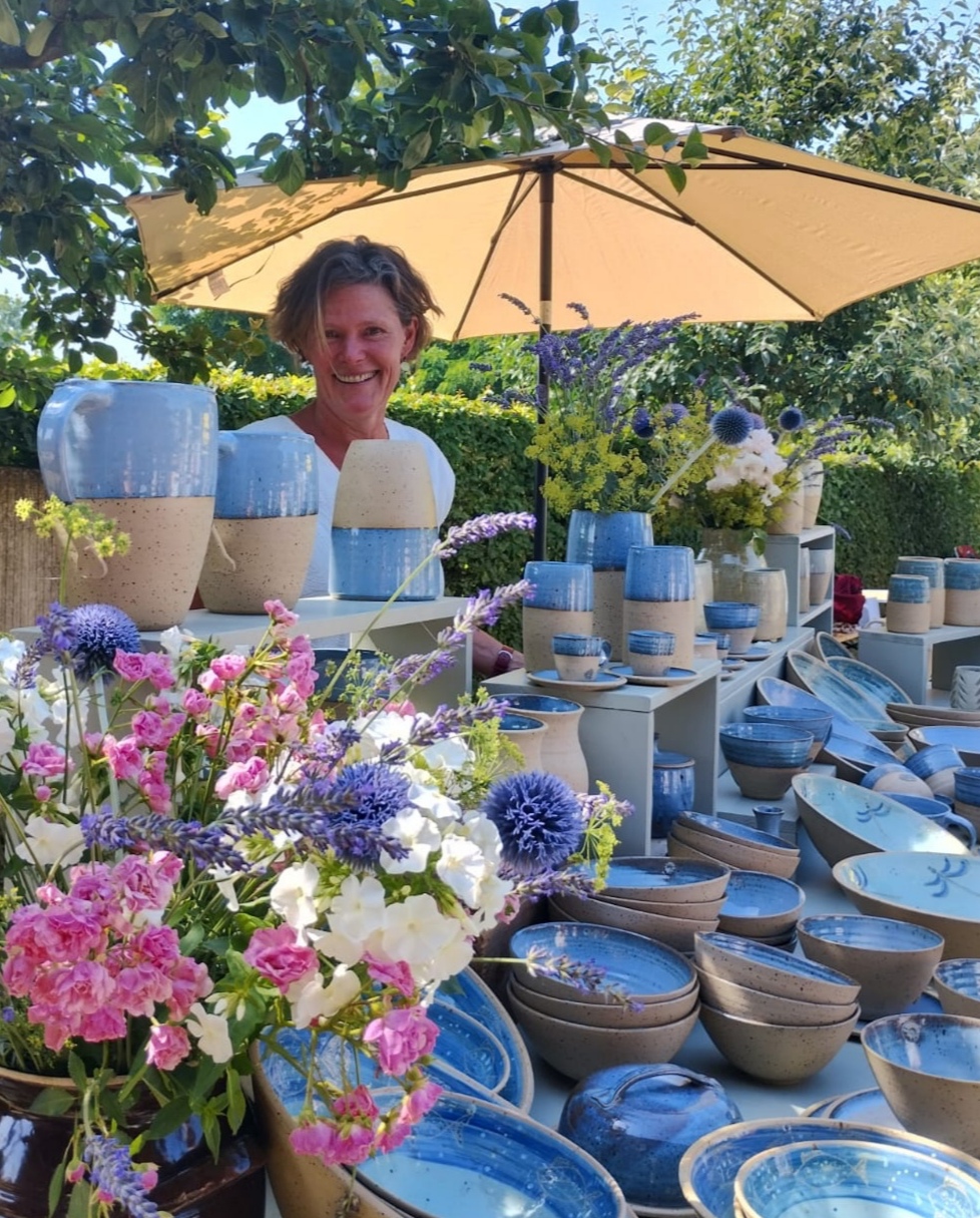 Annette Wienen auf dem Luisenmarkt Paretz