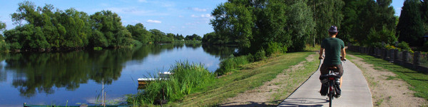 Das Havelland bietet viele Möglichkeiten zum Radfahren in der Natur, zum Beispiel entlang des Havel-Radweges. ©Landkreis Havelland