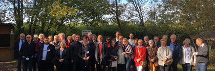 Gemeinsames Erinnerungsfoto der Gäste aus Rendsburg-Eckernförde und der Gastgeber aus dem Havelland.