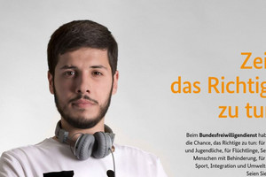 Klick öffnet Text; junger Mann