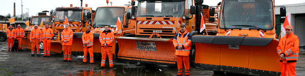 Der Winter kann kommen. Die Mitarbeiter des Kreisstraßenbauhofes und ihre Technik sind auf die kalte Jahreszeit bestens vorbereitet.