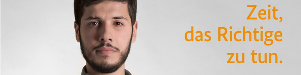 Klick öffnet Text; junger Mann