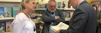 Landrat zu Gast in der Brieselanger Gemeindebibliothek ©Landkreis Havelland