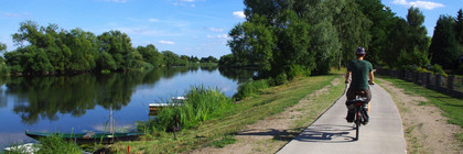 Das Havelland bietet viele Möglichkeiten zum Radfahren in der Natur, zum Beispiel entlang des Havel-Radweges. ©Landkreis Havelland