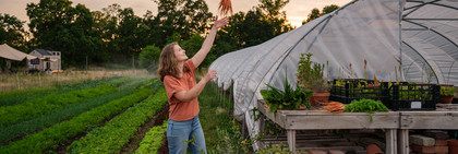 Ein Kampagnenmotiv: Sophia Johannisson vom Albertinenhof, ©Gordon Welters