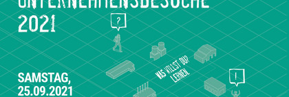 Ein Plakat mit Informationen zum Aktionstag "Offene Unternehmensbesuche"