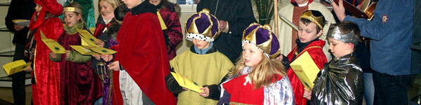 Die Sternsinger besuchten auch 2012 das Kreishaus in Rathenow.