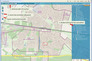 Brandenburg Viewer mit Hinweisen zur Bedienung