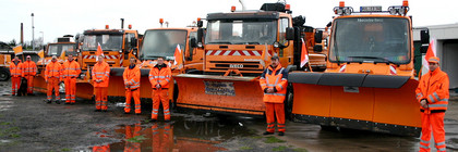 Der Winter kann kommen. Die Mitarbeiter des Kreisstraßenbauhofes und ihre Technik sind auf die kalte Jahreszeit bestens vorbereitet.