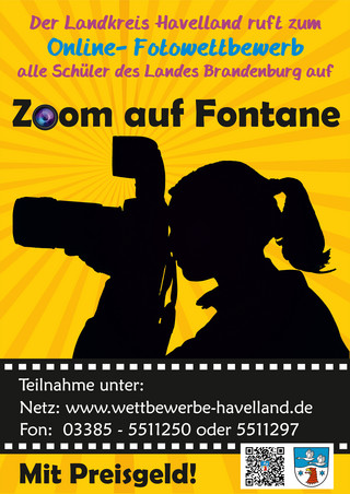 Plakat zum Fotowettbewerb "Zoom auf Fontane"