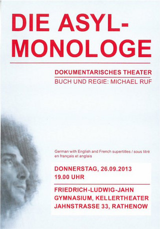 Flyer Asyl-Monologe