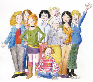 Logo der Frauenwoche im Havelland. Illustration: Matthia Lux