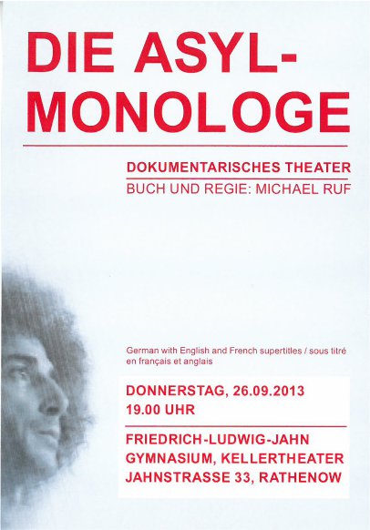 Flyer Asyl-Monologe